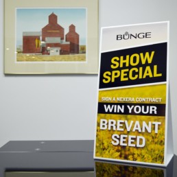 Bunge Coroplast Display Sign for Exhibits and Trade Shows