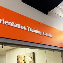 BHP Orientation Training Centre Signage